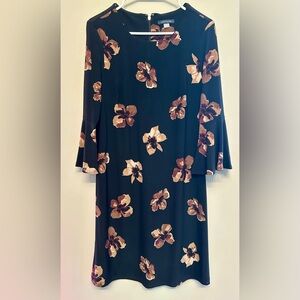 Tommy Hilfiger Black Dress with Floral Pattern Size 6